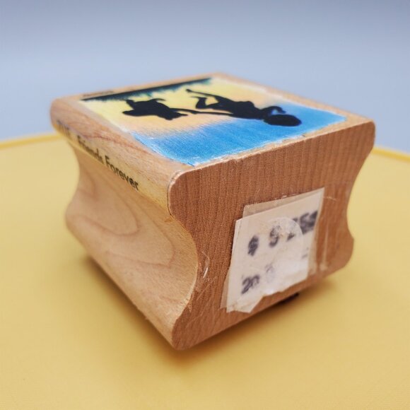 Christopher Robin Winnie Pooh Bear Rubber Stamp Forever Friends Wood Mounted - Picture 5 of 5